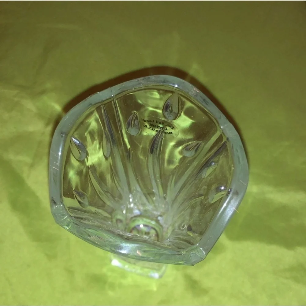 PartyLite Elegant Clear Glass Vase